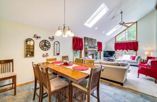 Locust Lake Village House | Deck & Screened Porch: Pocono Lake Vacation Rental