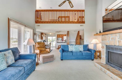 Yaupon Beach House | Deck & View: Oceanfront Oasis in Oak Island!