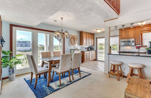 Yaupon Beach House | Deck & View: Oceanfront Oasis in Oak Island!