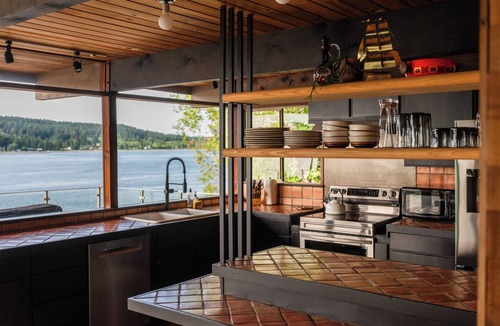 Retsil House | Deck & Views: Luxe Waterfront Port Orchard Retreat