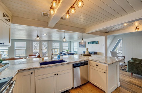 Lake Whitney House | Deck w/Sunset View: Group Getaway on Lake Whitney