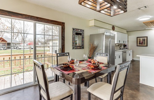 Grove House | Deck & Yard: Wolf Creek Waterfront Home in Grove!