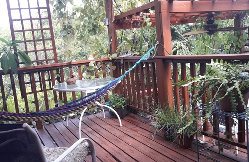 Jefferson Apartment | Deco era apt. 2, private, arty & comfortable, deck overlooking garden.