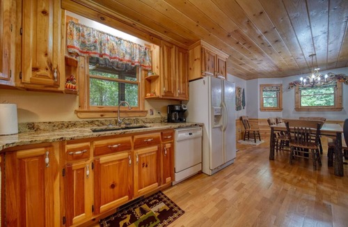 Blairsville House | Deer Ridge - Fireplace- Hot Tub