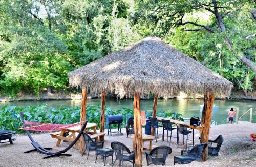 Sutherland Springs House | Delightful Safari Tent Glamping Rental on San Marcos River, Texas