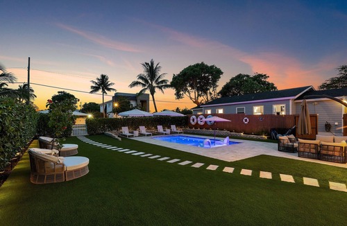 Delray Beach House | Delray Dual Homes Pool + Hot Tub Sleeps 11