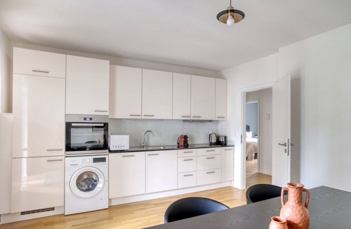 Basel Apartment | Deluxe Bachletten 3 Room w/Storage, nr Train Station, by Blueground
