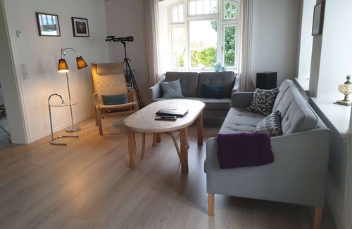 Grasten Apartment | Deluxe Family Suite with Fireplace and Sea View