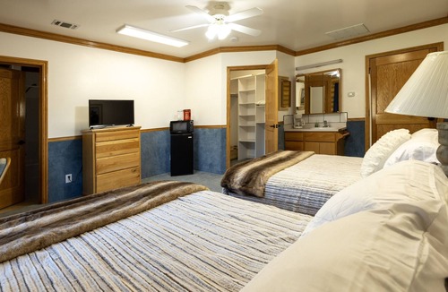 Hot Springs Cabin | Deluxe Twin Room in Rustic Cabin - Room 228