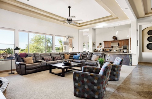 Treviso House | Desert Oasis with Pool & Black Mountain Views!