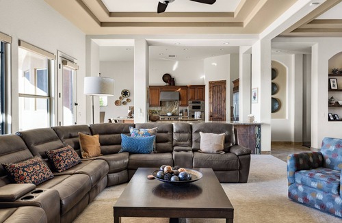 Treviso House | Desert Oasis with Pool & Black Mountain Views!