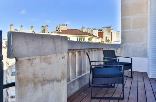 Passy Apartment | Design Passy Terrace | 2 Bedroom Apt with Balcony in Paris