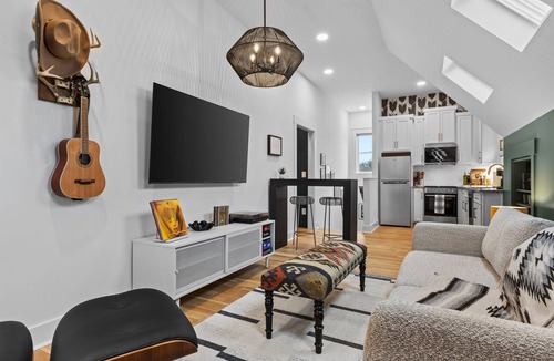 Eastwood House | Designer East Nashville Retreat with Skylights, Walkable, Private Parking