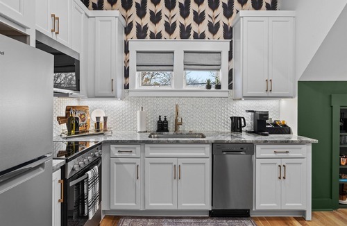 Eastwood House | Designer East Nashville Retreat with Skylights, Walkable, Private Parking