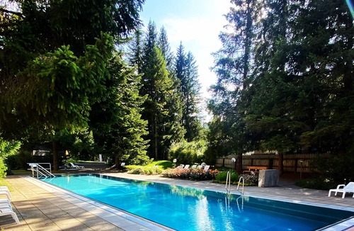 Laax Apartment | Designer studio, with Pool, Sauna, Fitness and Private Covered Parking