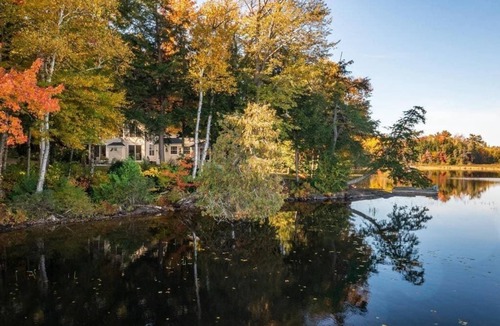 Baysville Cottage | Designer Waterfront Retreat l Dock Kayaks Firepit