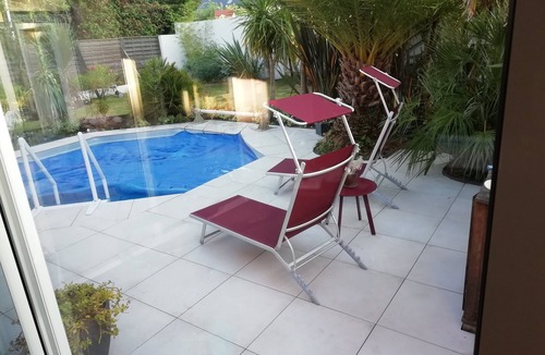 Lion-sur-Mer House | Detached house with exotic garden, swimming pool near landing beaches