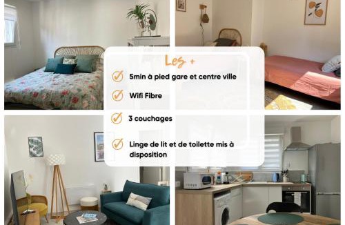 Sainte-Anne - Faubourg Noyon Apartment | Dewailly, 2 chambres, 3 lits, élégant, 700m centre ville