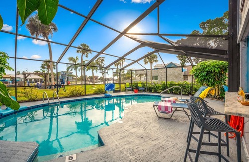 Spring Hill House | Direct Gulf Access | Heated Pool | 45’ Dock + Fire Pit