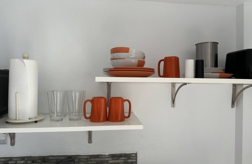 Bostwick Park Apartment | Direct Oceanfront Studio with Balcony, King Bed, Kitchenette, and Wifi