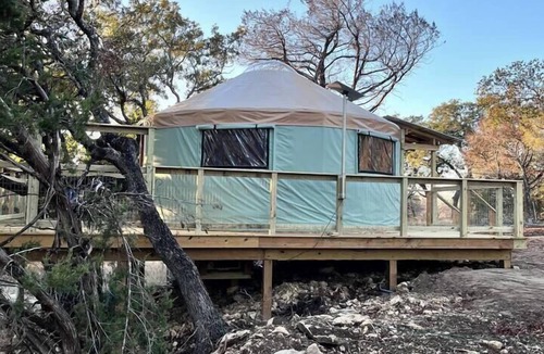 Gatesville Cabin | Disconnect to Reconnect: Hill Country Yurt Escape, Rustic Hill Country Glamping