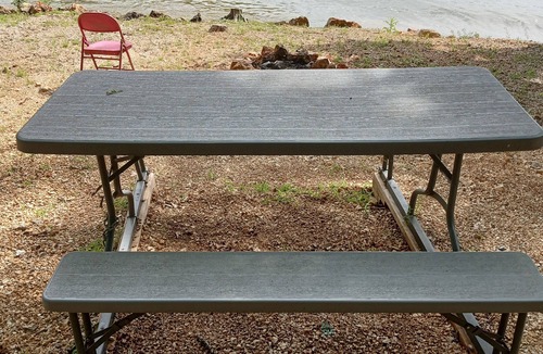 Sunrise Beach RV Rental | DnD Campground Site #6 Lake Front Primitive Camp site