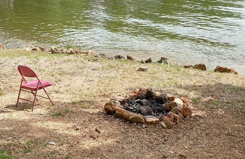 Sunrise Beach RV Rental | DnD Campground Site #6 Lake Front Primitive Camp site