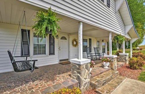 Elkin House | Dobson Farmhouse w/Wraparound Porch & Fire Pit!