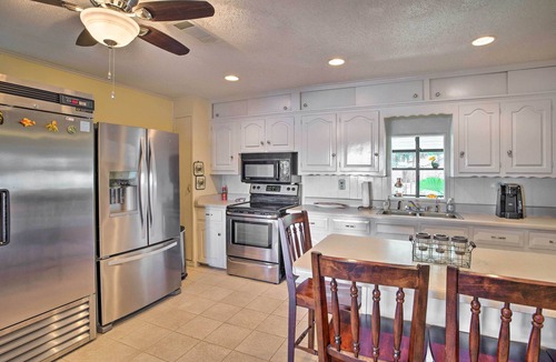 Tool House | Dock & Fire Pit: Waterfront Cedar Creek Lake Home