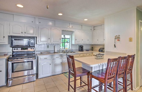 Tool House | Dock & Fire Pit: Waterfront Cedar Creek Lake Home