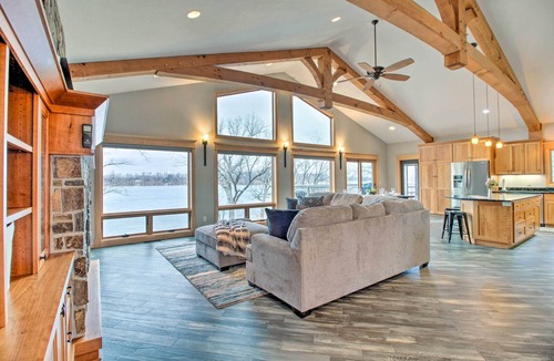 Alexandria House | Dock, Hot Tub & Game Room: Luxe Lake Latoka Home
