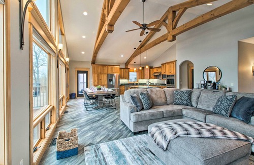 Alexandria House | Dock, Hot Tub & Game Room: Luxe Lake Latoka Home
