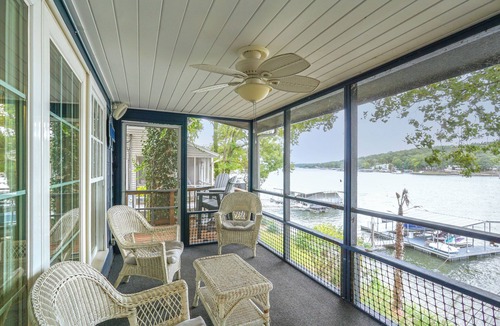 Sunrise Beach House | Dock w/Deck & Waterslide: Lake of the Ozarks Gem!