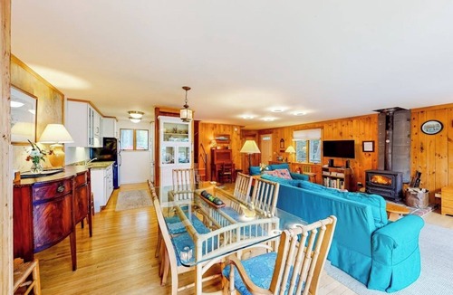 Southwest Harbor House | Dog-friendly 3-story home with wood stove, deck, grill, ocean views, W/D, AC