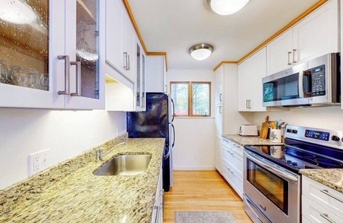Southwest Harbor House | Dog-friendly 3-story home with wood stove, deck, grill, ocean views, W/D, AC