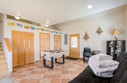 Taos House | Dog-friendly adobe with mountain view, foosball, hammocks, grill, WiFi, & W/D