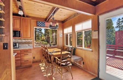 Carnelian Bay Cabin | Dog-Friendly Cabin with Hot Tub, Backs to Forest