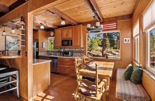 Carnelian Bay Cabin | Dog-Friendly Cabin with Hot Tub, Backs to Forest