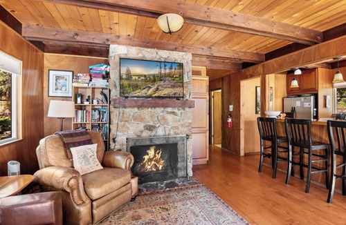 Carnelian Bay Cabin | Dog-Friendly Cabin with Hot Tub, Backs to Forest