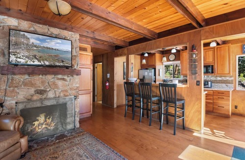 Carnelian Bay Cabin | Dog-Friendly Cabin with Hot Tub, Backs to Forest