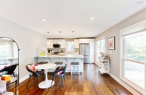 Loring Heights House | Dog-Friendly home full of color with full kitchen, W/D, & AC