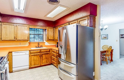 Pilot Point House | Dog-friendly home with a wood-burning fireplace, board games, W/D, and patio