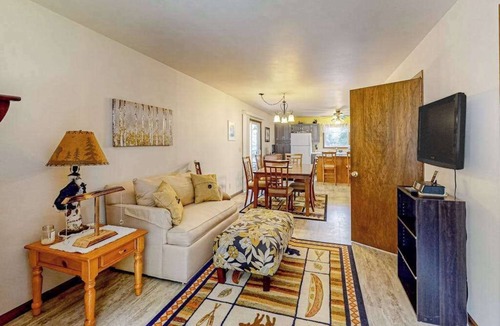 Mercer House | Dog-friendly lakefront home with a private beach, dock, firepit, & kayaks