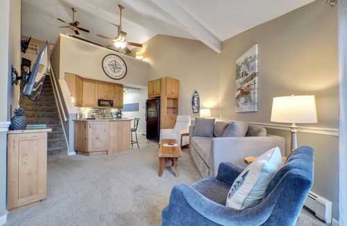 Charlevoix Condo | Dog Friendly | Loft Style | Downtown Charlevoix | Indoor/Outdoor Pool