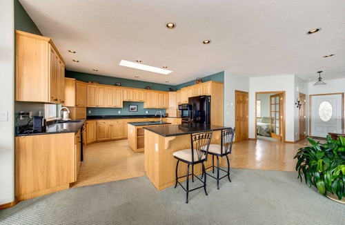 Cloverdale House | Dog Friendly Oceanfront House with Stunning Views Multi Level Deck and Fireplace