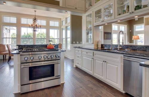 Johnson City House | Dog-friendly riverfront home with private pool, gourmet amenities, & guesthouse