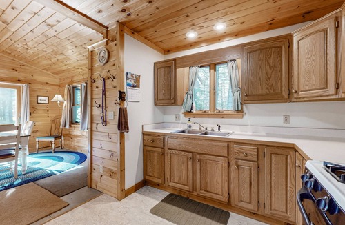 Indian Lake House | Dog-friendly, riverfront cabin with kayaks and firepits