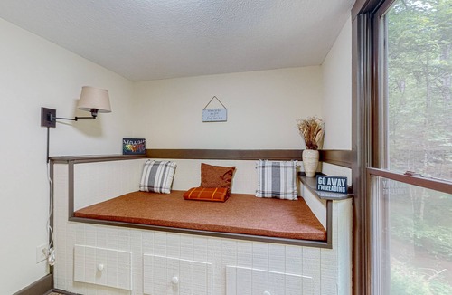Young Harris Cabin | Dog Friendly waterfront cabin with, fireplace, pool table, grill & firepit