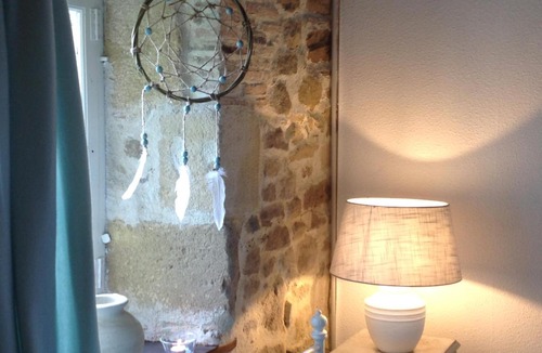 Mazieres Bed & Breakfast | Domaine Charente Glamping Familyroom Le Jardin with external toilet & shower house & outdoor kitchen
