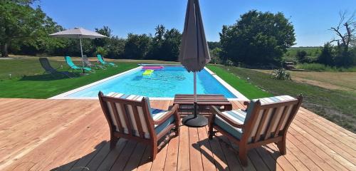 Guillac House | Domaine de Gaïa, Piscine, Pétanque, Ping-pong, proche Saint Emilion